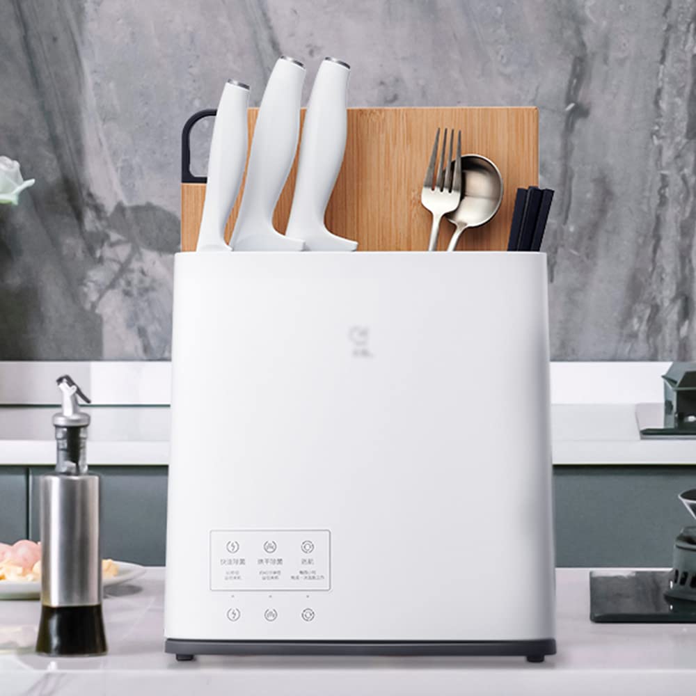 Tablero de Corte de Cuchillas Esterilizador, Secador de hogar Utensilios de Cocina Tablero de Corte de Rack, Cocina Multifuncional de Cocina Mueble de desinfección de Herramientas Limpiador