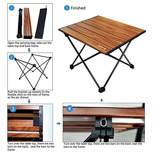 Table de camping légère pliante en aluminium pour pique-nique - 5
