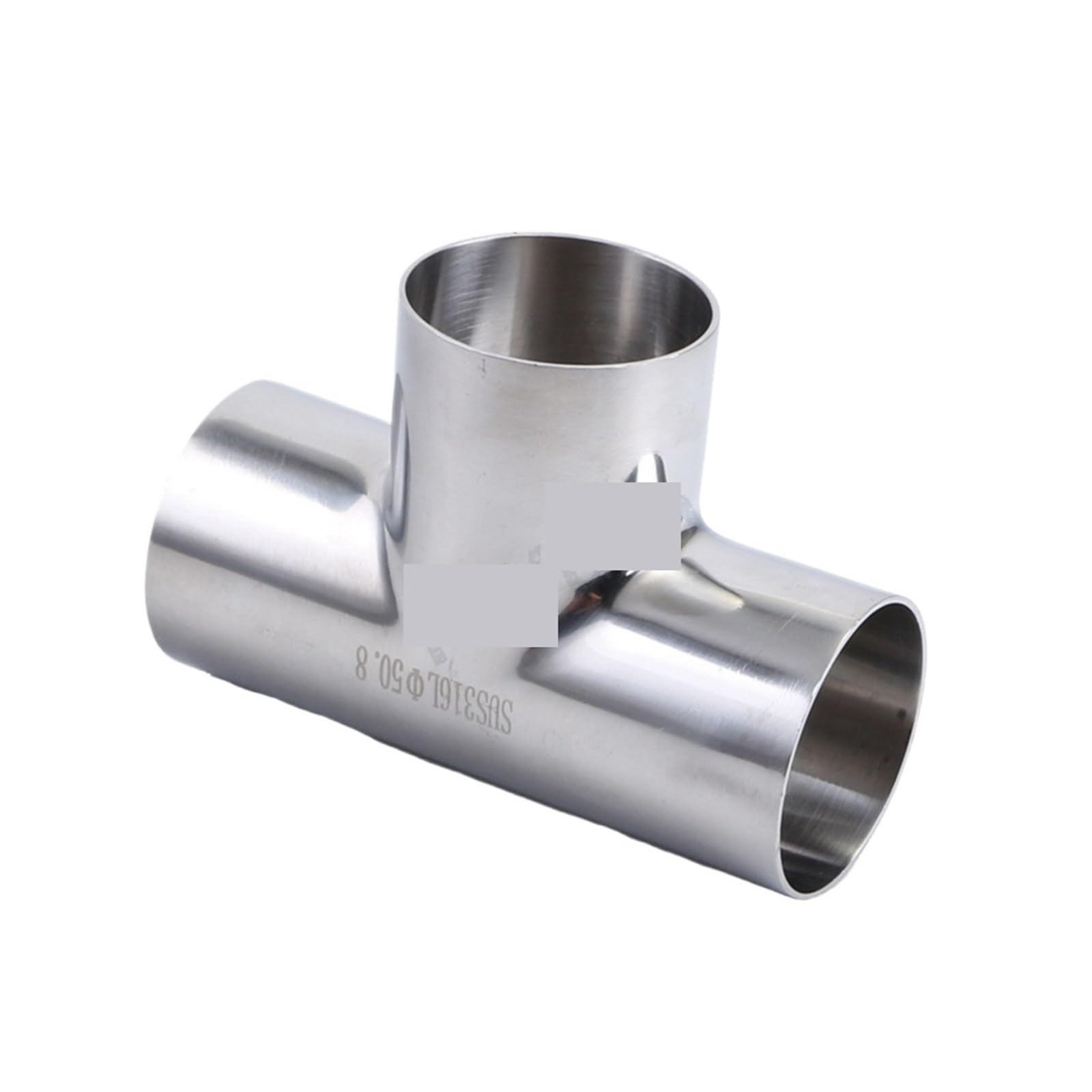 1pcs Connector Type T Joint Welding Pipe Connection Fittings polishing SS 304 Stainless Steel(108MM)