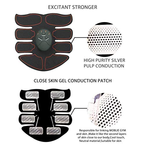 Eon Concepts – Estimulador abdominal definitivo com 20 almofadas extras de gel | Cinto de tonificaçã