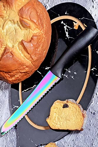34 cm Titanyum Paslanmaz Ekmek Bıçağı
