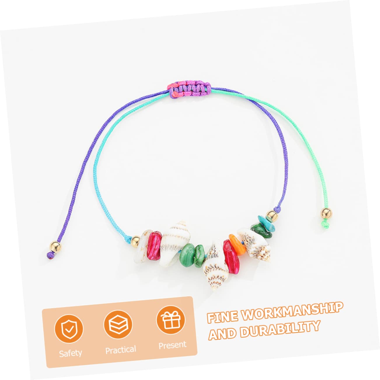FRCOLOR Tobilleras De Naturales Para Mujer Joyería De Bohemia Y Conjunto De Tobilleras 12 Piezas X 4