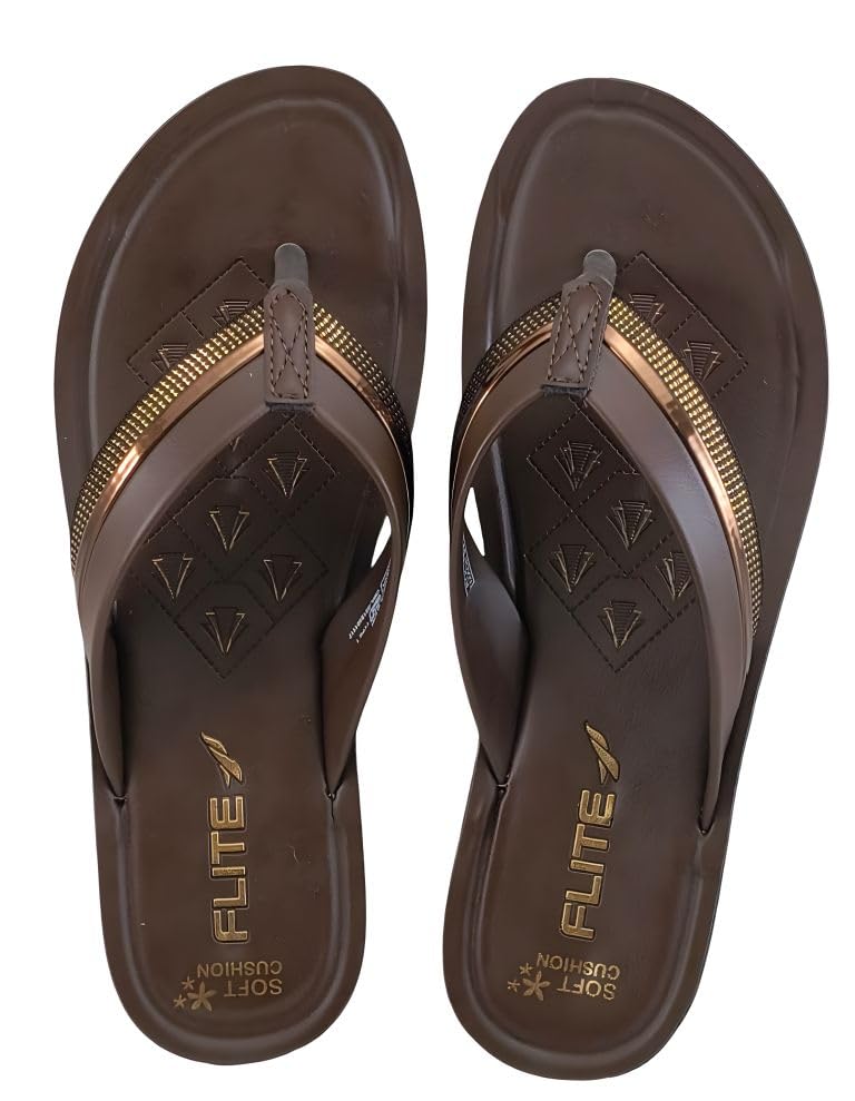 Image of FLITE PUL-204 Women's PU Slippers | Outdoor Comfortable Flip-Flops for Women & Girls | Anti-Slip Durable Thong Sandals for Ladiers
