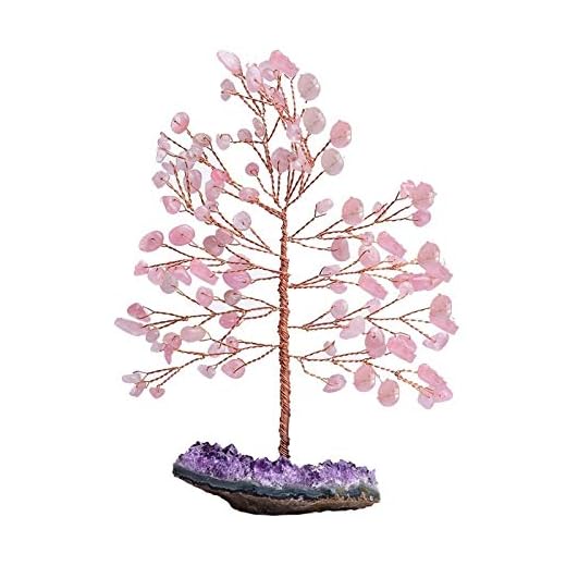 Kristallträd Naturlig ametistkluster ädelsten träd kristall lycklig träd reiki helande rosa kristall träd ger energi som för present fengshui för rikedom och tur