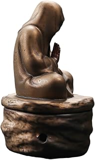 Ceramic Incense Holder Decorative Burner with Coil Support for Meditation Tabletop Decor Handicraft Ornament for Relaxation and Cozy Atmosphere Gift for Home and Office Use