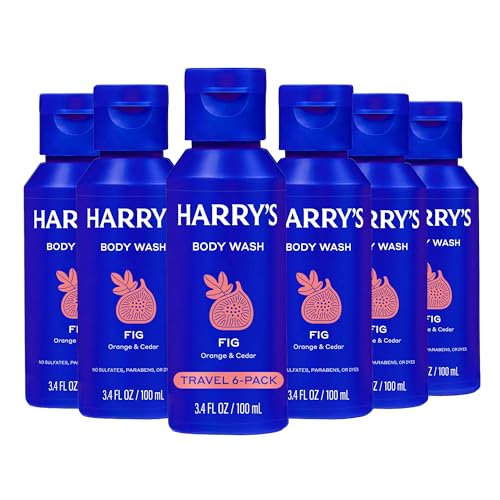 Harry's Travel Size Men's Body Wash - Fig - 3.4 fl oz (6 Pack)