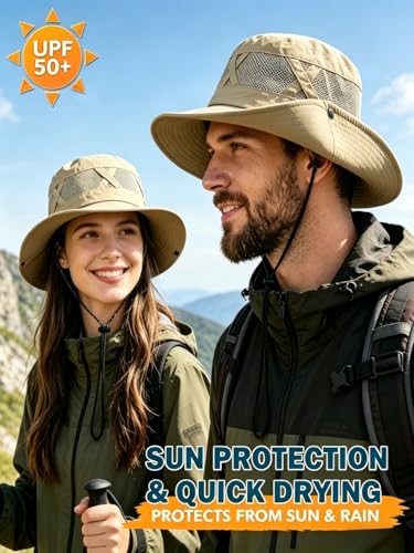 Sombrero de Hombre para Sol con Ala Ancha miniatura 3
