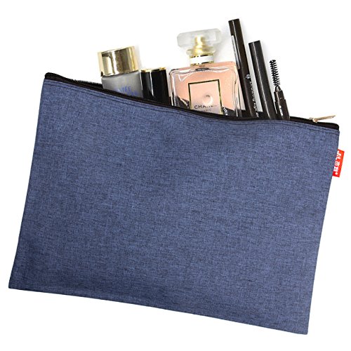 Advcer 5 Pack Canvas Zipper Tool Bag Set, 13.3" X 9.4" 14Oz Heavy Duty Waterproof Multipurpose Utility Multi Tool Storage Pouch Case For Organizing And Sorting Household Tools, Spare Parts (5 Colors) #TOP5