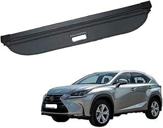 Car Retractable Cargo Cover for Lexus NX AX10 300 300h 200t 200 2015-2021, Luggage Rear Trunk Parcel Shelf, All Weather Shielding Shade Cargo Luggage Cover Accessories