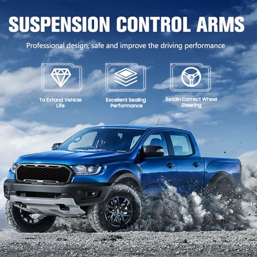 10pc Front Lower Control Arms Suspension Kit Fit for Honda Civic Acura EL 2001 2002 2003 2004 2005 with Ball Joints Outer Inner Tie Rods Stabilizer Sway Bars