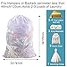 Polecasa Diamond Mesh Laundry Bags, 24 x 36 inches Heavy Duty Mesh Laundry Bag with Drawstring Closure and ID Tag, Large Laundry Hamper Liner, Laundry bag for College, Travel, Sports, Dorms,White
