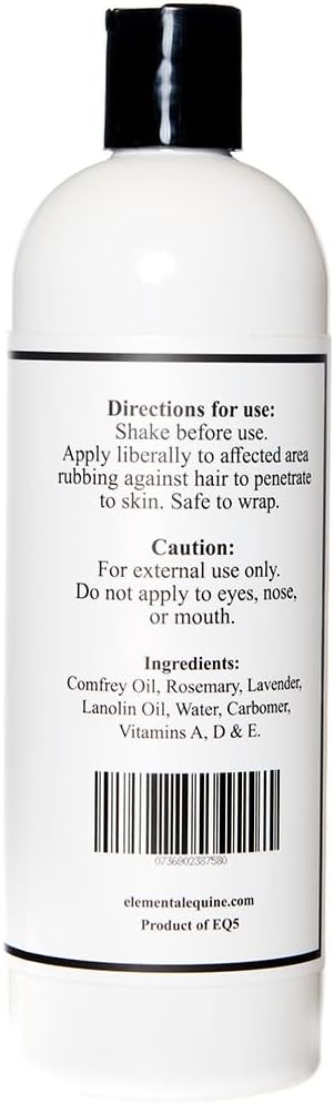 Elemental Equine Tendonel 16oz Liniment Rub for Horses - Soothe and Relax Tired Muscles While Providing Relief and Reduced Stiffness