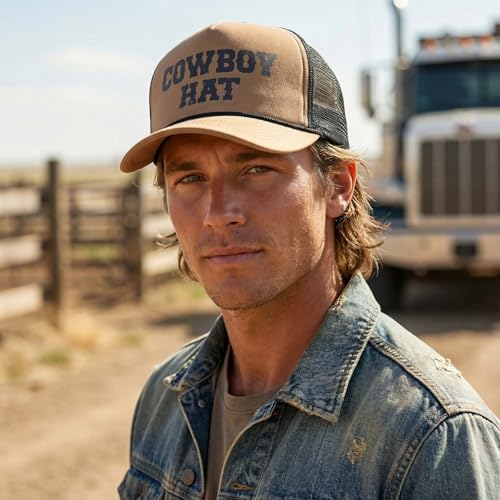 Image of Cowboy Hat Trucker Cap