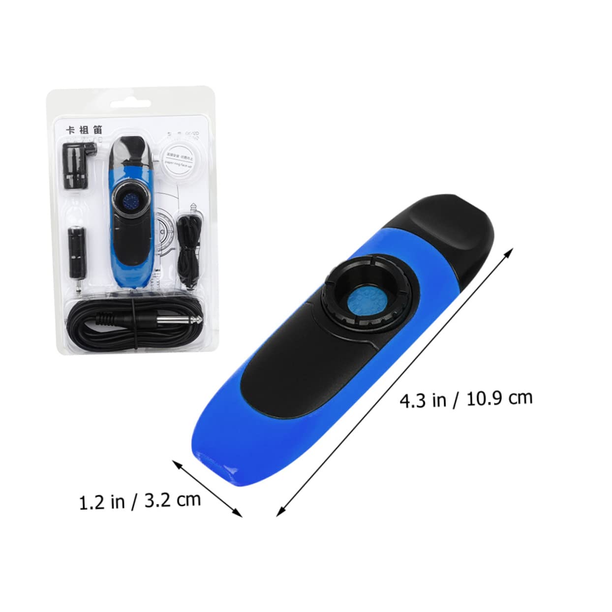 Toyvian 2sätze Elektrisches Kazoo Für Erwachsene Professionelles Kazoos Kit Mit Flötenmembranen Anschlusskabel Und Adapter Für Kreative Klangerzeugung Für Ensemble-spiel