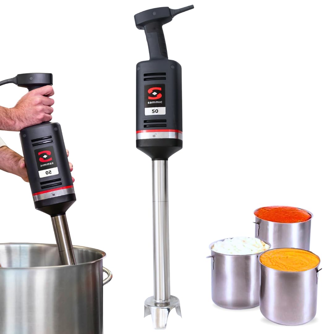 Yommak - Frullatore a mano XM-52 Sammic - 570 W frullatore industriale da 525 mm per contenitori fino a 120 litri - Mixer cucina ideale per uso professionale pasticceria Horeca