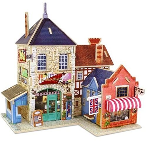 CEBEKIT Robo Time F132 27 Piezas British Music Store World Shop Rompecabezas 3D, Multicolor