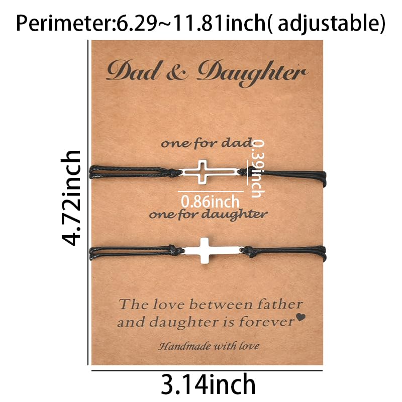 Image of Mother Dad Mommy Matching Bracelets Gifts for Women Mom Dad Fathers Mothers Day Gifts for Father Mom Birthday Christmas Gifts