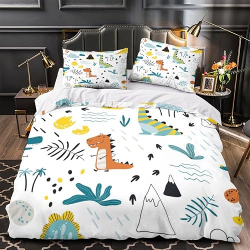 Housse de couette dinosaure 3D de qualité supérieure en microfibre résistante - 2