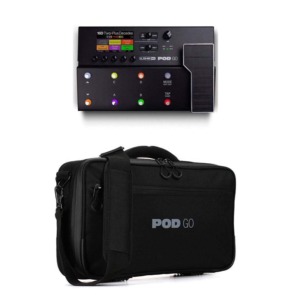 POD Go Guitar Multi-Effects Pedal (Black) and Shoulder Bag
