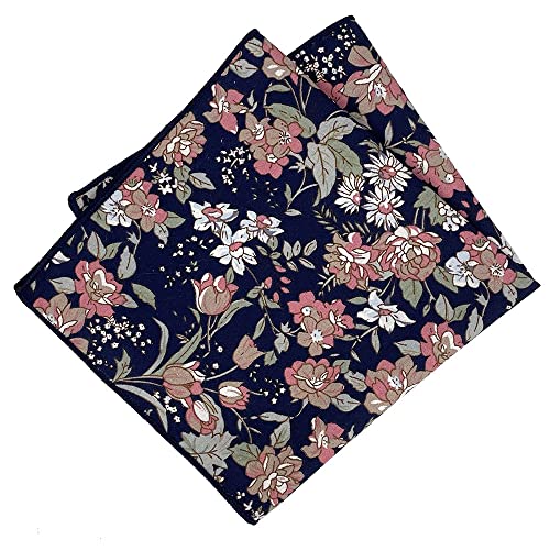 Image of Kebocis Men's Floral Pocket Square Handkerchief for Men