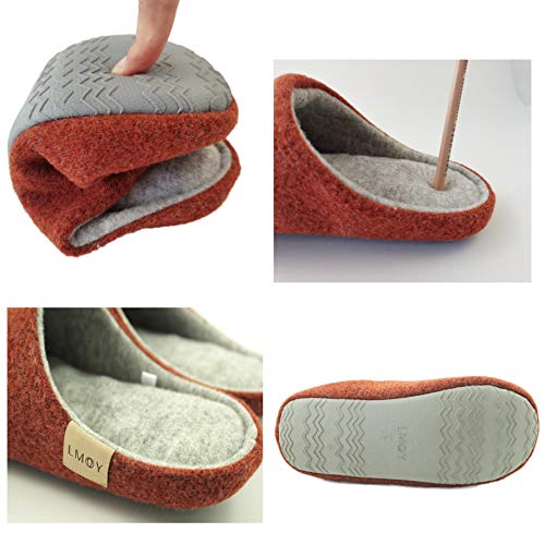 LMOY Foot Massaging Women's Slippers Cozy Woolly Home Shoes Indoor Super Soft Comfy Rubber Sole Bubbles Cushion Women4