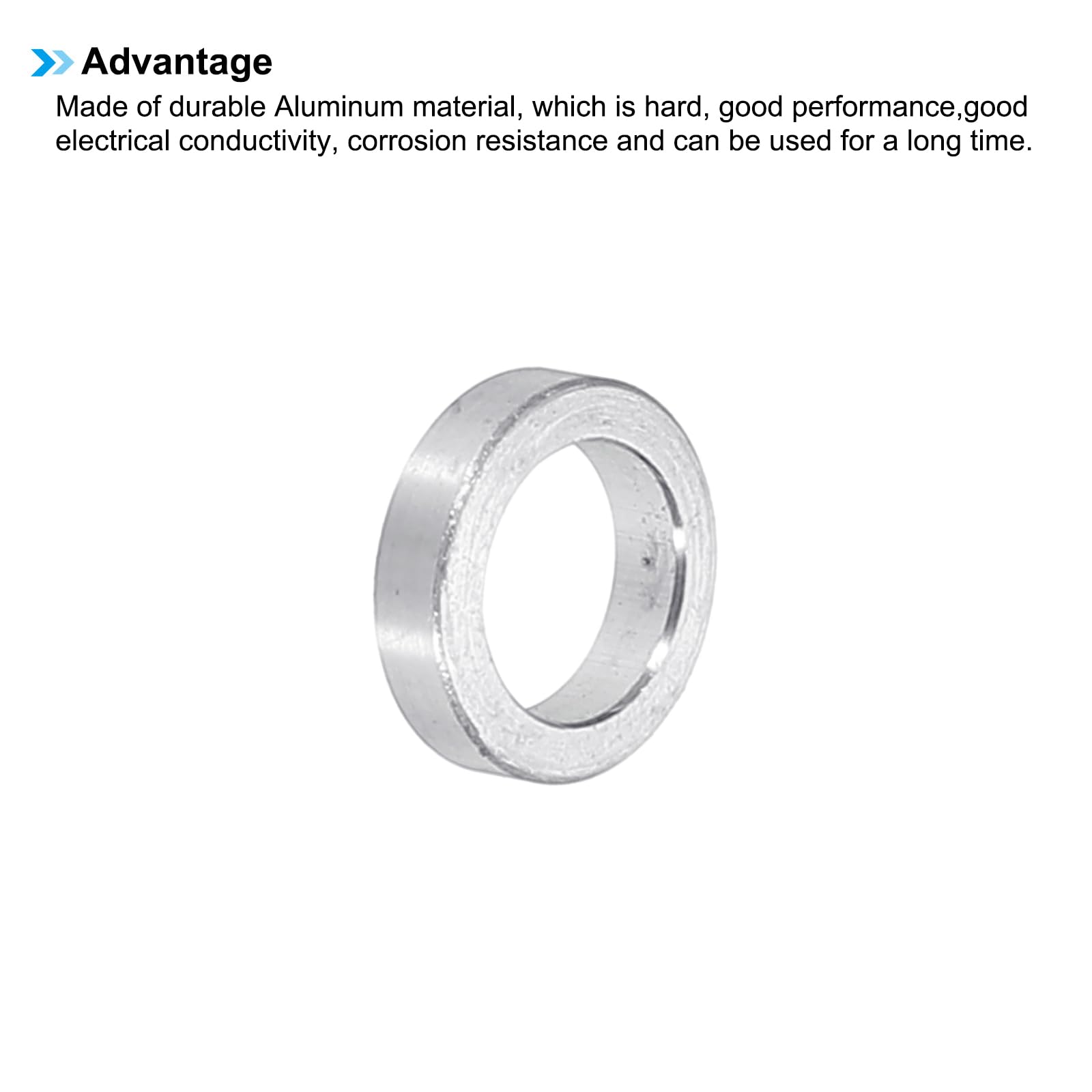 PATIKIL M8 Aluminum Spacers, 6pcs 5/16" x 1/2" Round Metal Spacers for 5/16 or M8 Screw Bolts - Image 4