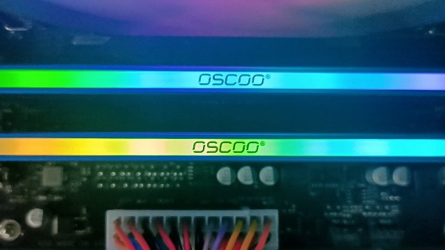OSCOO DDR4 16GB (2×8GB) 3600MHz CL22 RGB Desktop RAM Kit – Dual