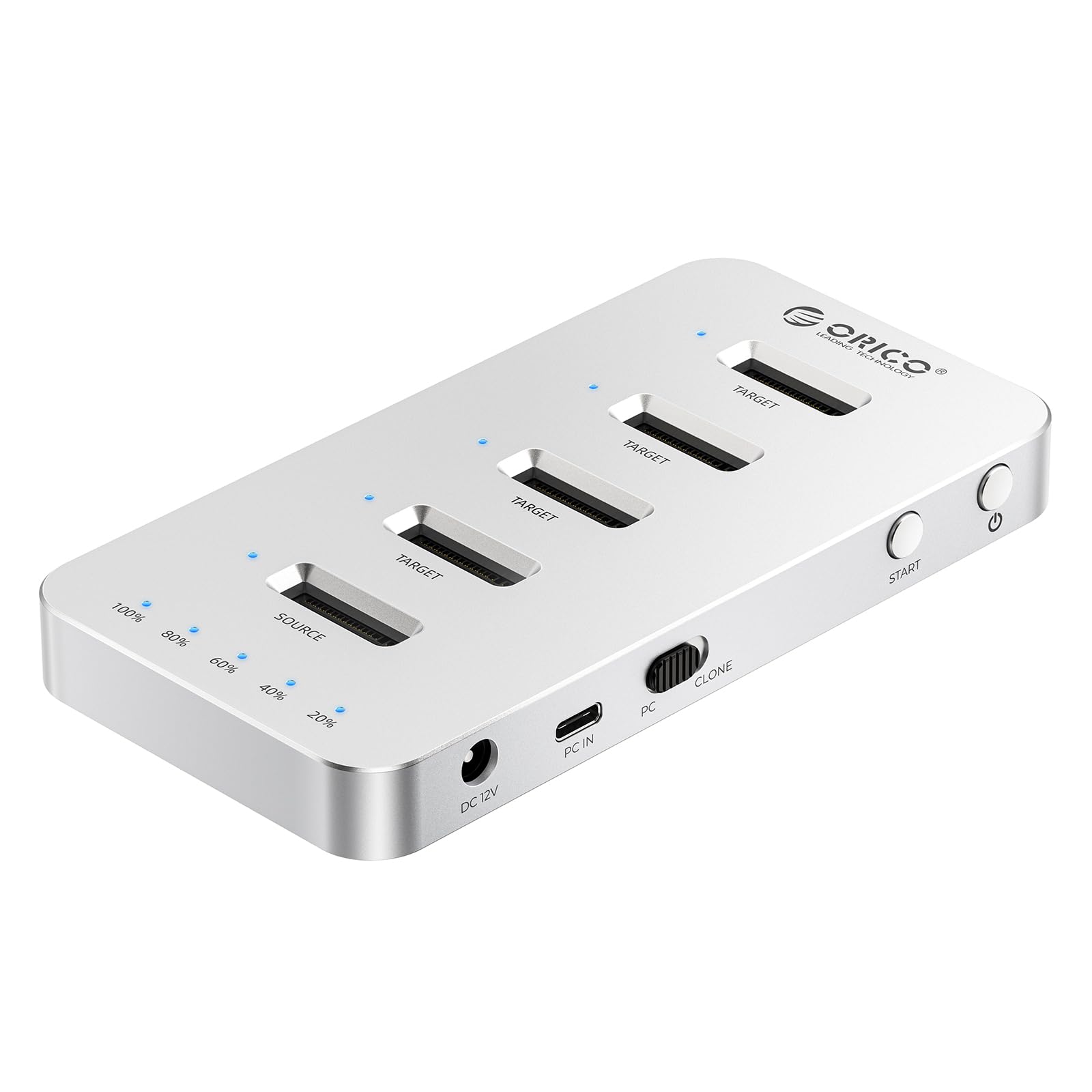 Photo 1 of ORICO M.2 SATA SSD Clone Enclosure, 5 Bay Docking Station, 5Gbps USB 3.0