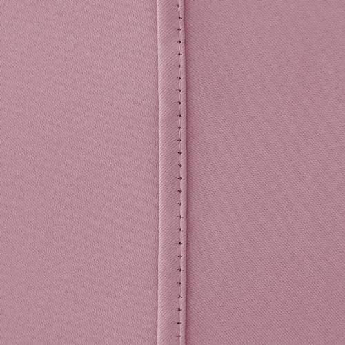 Image of 100% True Blackout Curtains 7 Feet, Set of 1 Panels | 300 GSM Heavy Room Darkening Polyester Cloth for Bedroom & Living Room | Thermal Insulated Heat & Noise Reducing (84x47 Inch, Light Pink) | 100% Room Darkening Thermal Insulated Heat & Noise Reducing Curtains 7 feet long
