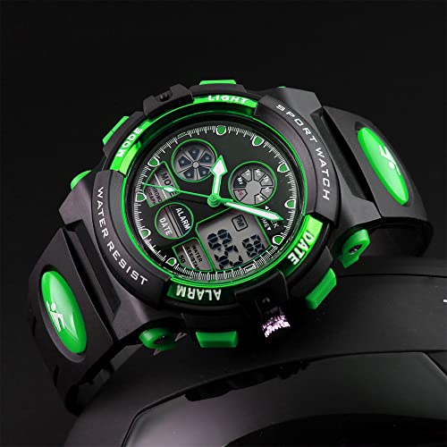 Image of PASNEW Kids Watch,Multifunction Digital Analog Watches