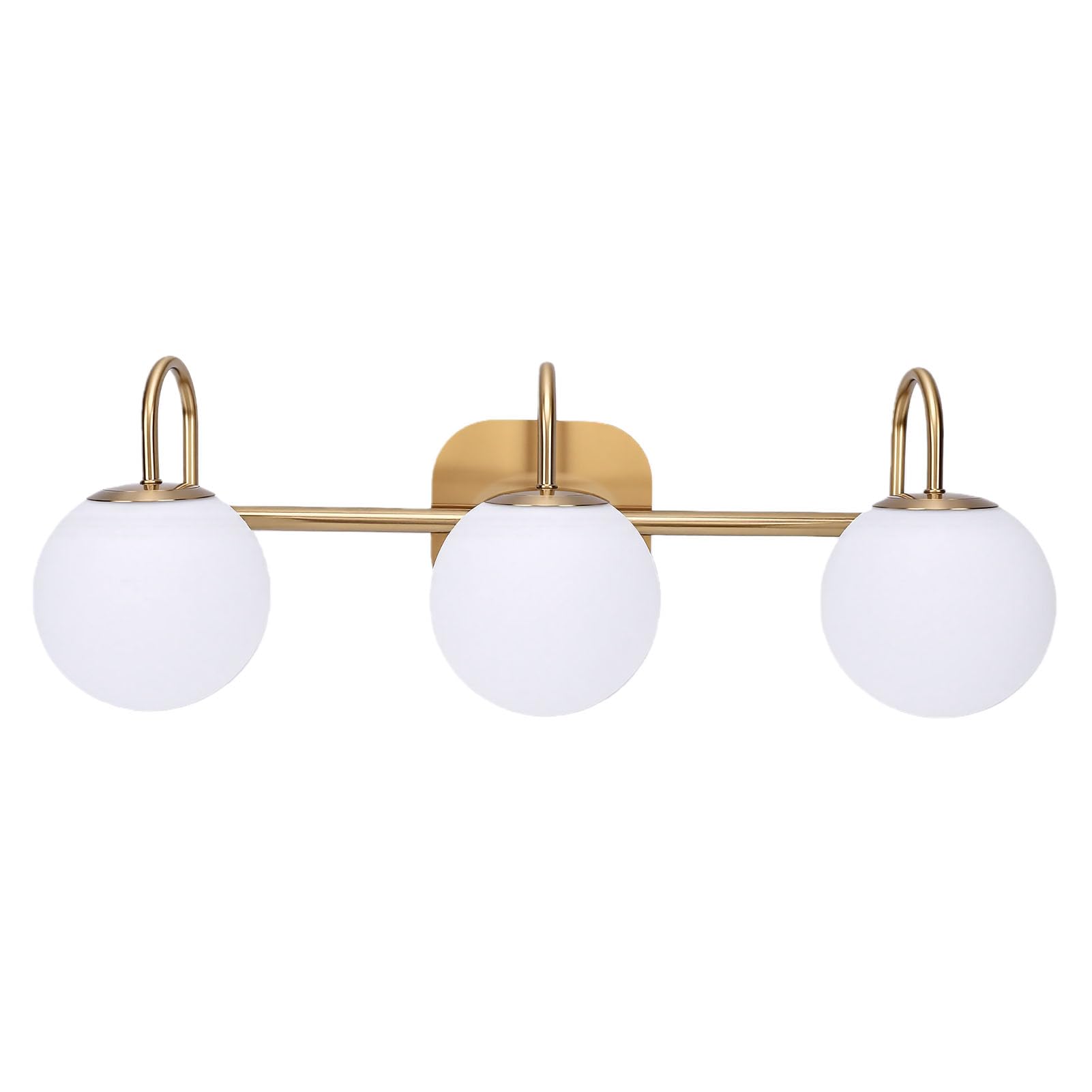 Tonysa Lampe de vanité de Salle de Bain sur Miroir Vintage LED 3 Luminaires de Salle de Bain avec Abat-jour en Verre Dépoli pour Couloir de Salon
