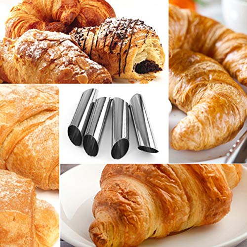 6 Piezas Moldes en Espiral de Acero para Cannoli miniatura 6