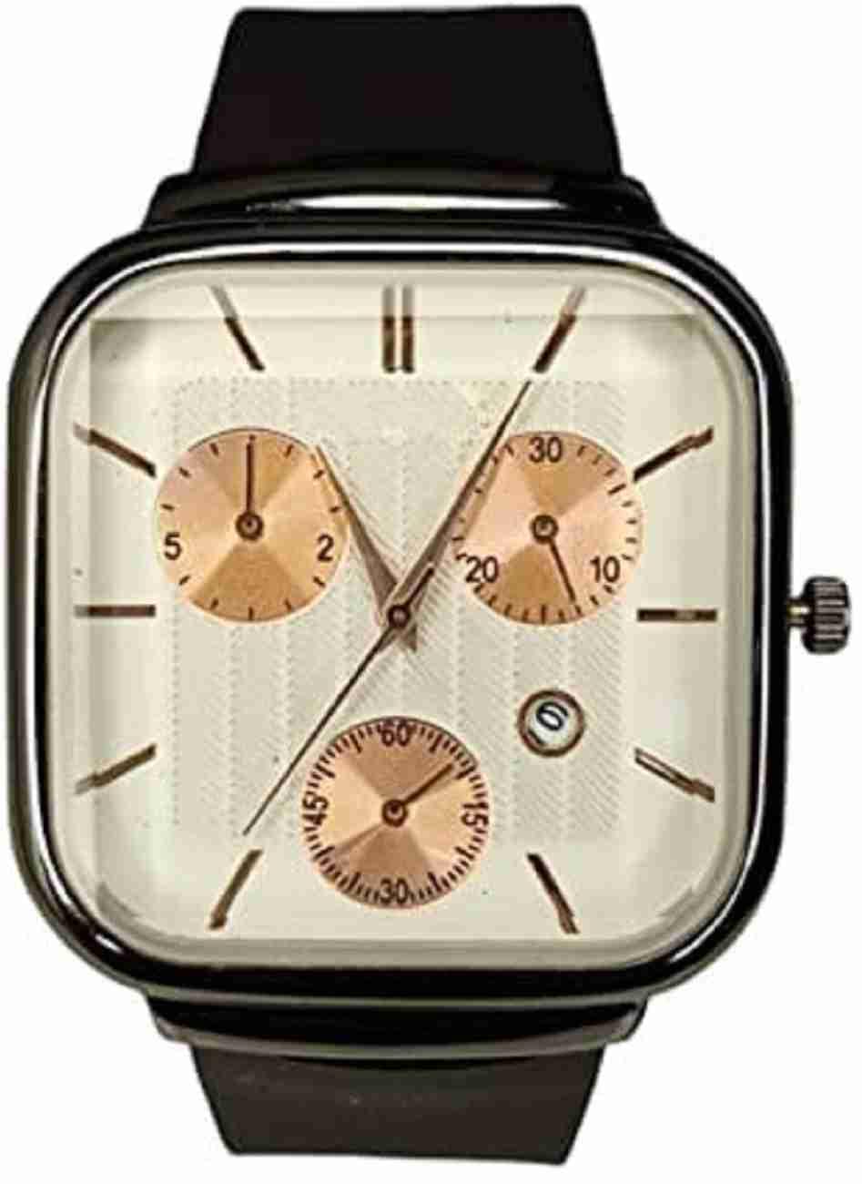 Analog White Dial Date Display Square Unique Trendy Boys Watch (B0CF9JXVHS) Amazon Price History, Amazon Price Tracker