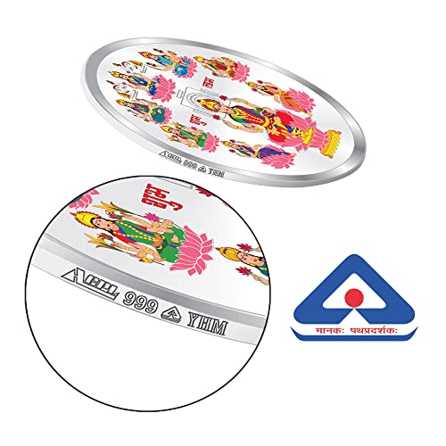Image of ACPL Precious Moments BIS Hallmarked Ashta Laxmi Silver Coin 999 Pure with Gift Box