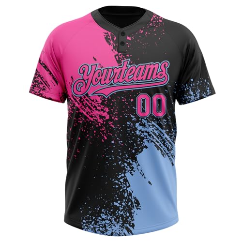 Custom Softball Jerseys for Men Women Youth, Personalized Baseball Shirts Sports Uniforms Stitched Name Number Logo miniatura 2