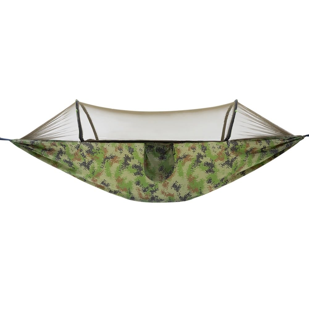 Hamac de camping avec moustiquaire épaisse, équipement d'extérieur imperméable pour la randonnée et les voyages, design durable et ultraléger, idéal pour les amateurs d'aventure