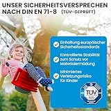 Gartenpirat Premium Schaukelgestell Typ 4.2 mit Rutsche braun Zwei Schaukelsitze Kletterleiter - 303 x 180 x 200 cm - Doppelschaukel aus Holz - TÜV geprüft - 4