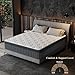 UMN Full Size Mattress, 12 Inch Full Mattress in a Box, Individually Pocketed Springs, Pressure Relief, Motion Isolation, Provides Support, CertiPUR-US Certified, Medium Firm