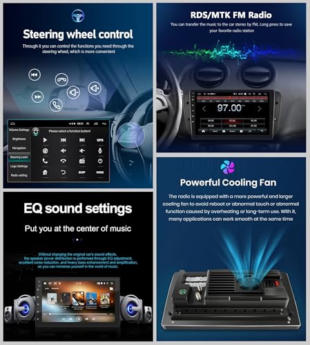 Radio pantalla táctil de 9 pulgadas con Carplay inalámbrico y Android Auto 5