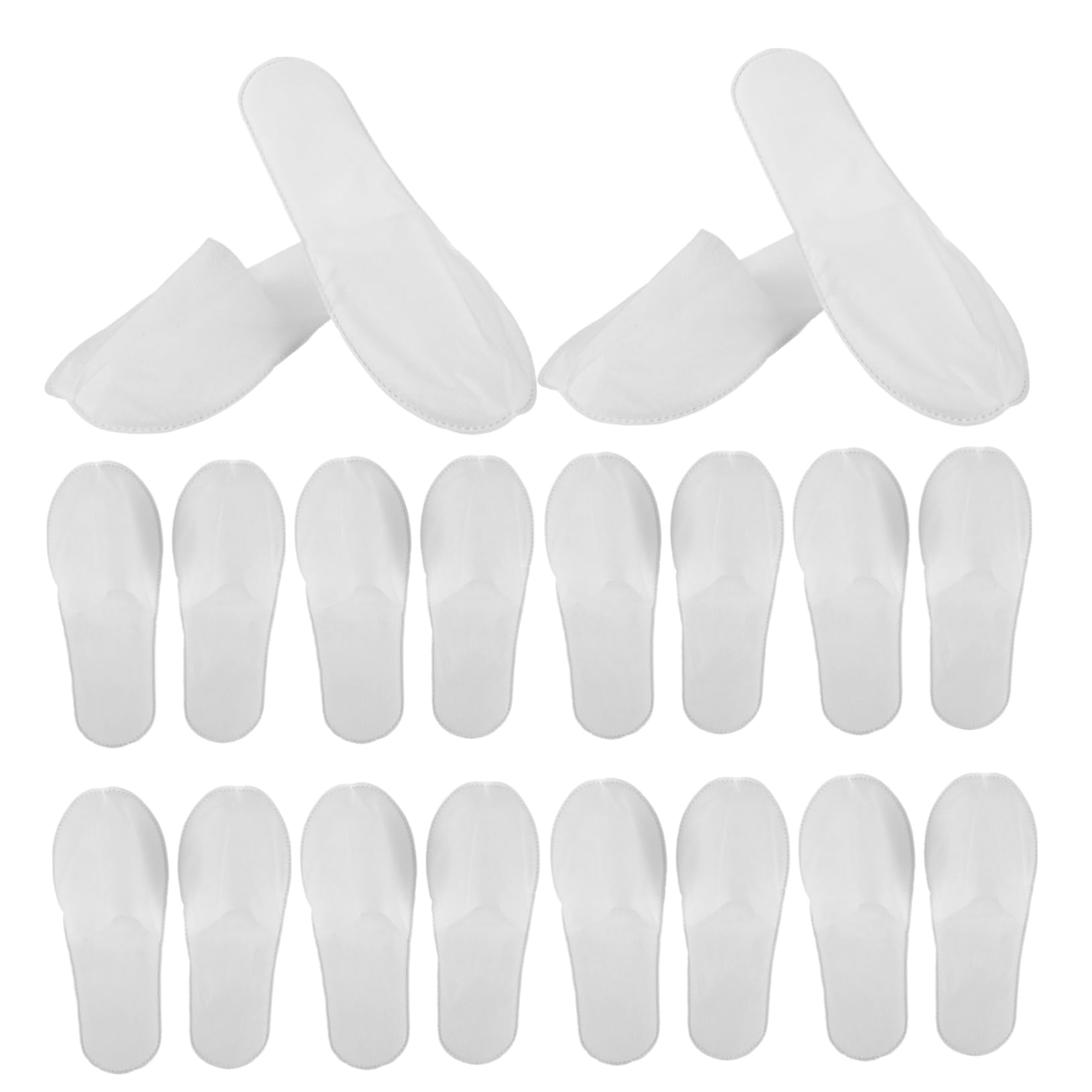 Anneome Hotel Spa Guest Disposable Slippers Non-woven Fabric 4mm Thick Linen Footwear 10 Pairs Pack