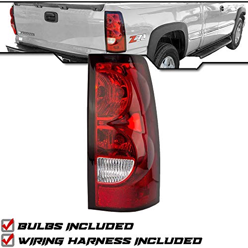 Epic Lighting Oe Style Replacement Rear Brake Tail Light W/Harness & Bulbs Compatible With Chevrolet 04-06 Silverado 1500 2500 3500 Fleetside 07 Classic [ Gm2801174 19169005 ] Right Passenger Side Rh #TOP1