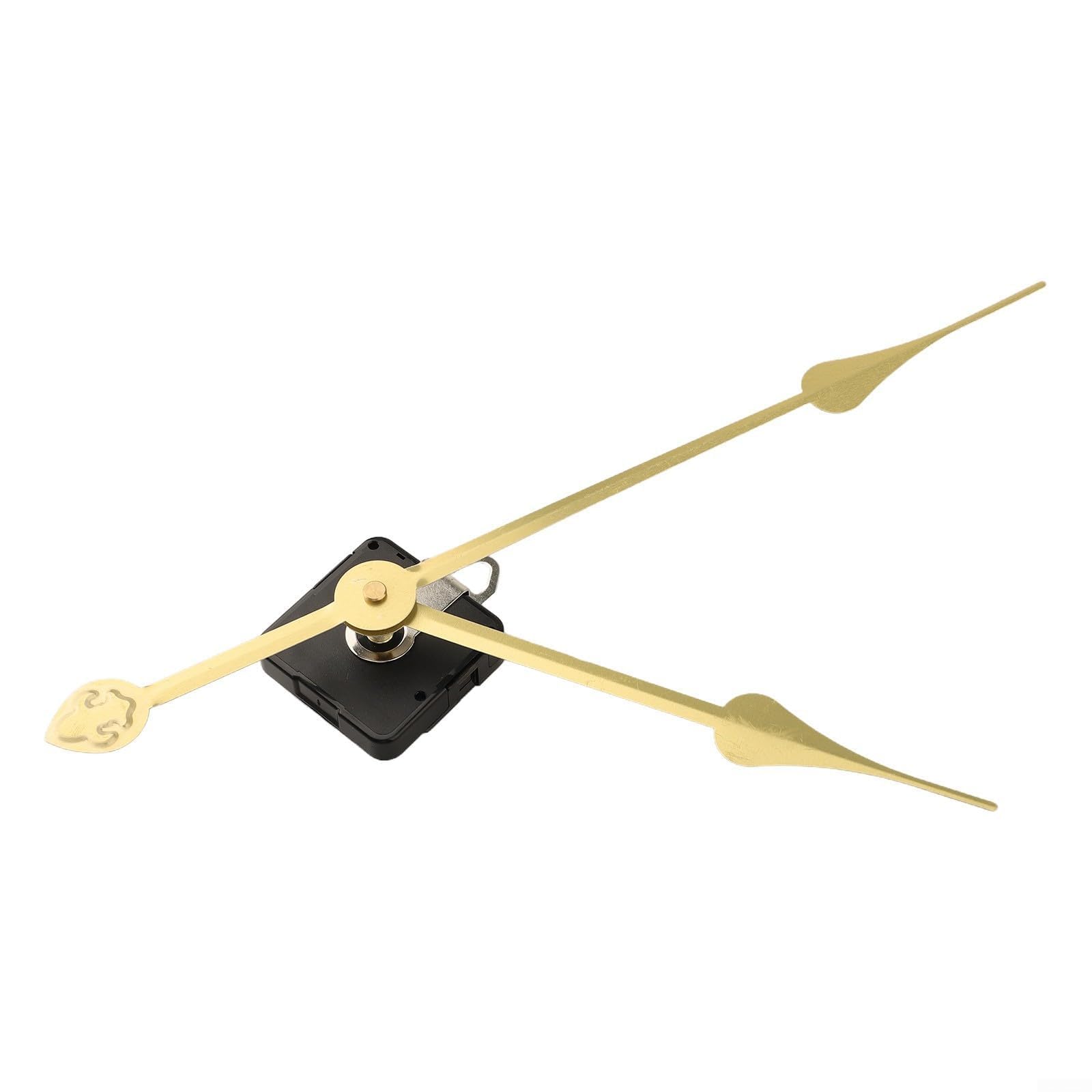 Long Hands Clock Movement Mechanism Replacement Kit Silent Quartz for Large Wall Clocks 50-60cm DIY Repair(Gold 2)