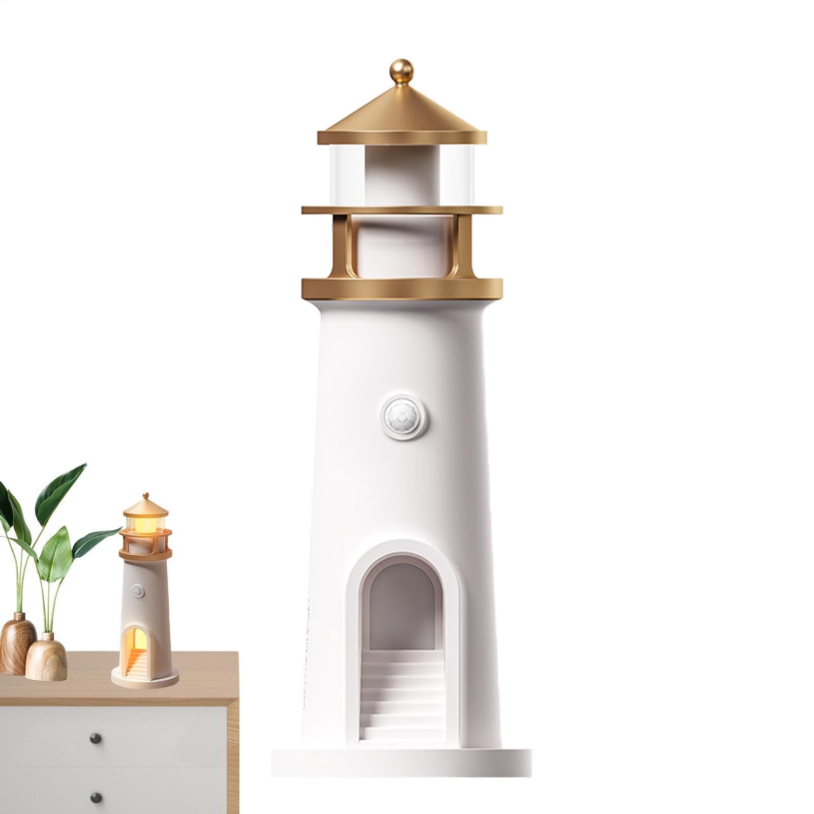 Lighthouses Night Light, Moon Projection Lighthouses Lamp, Moon Light Projector Bluetoot-h Music Lighthouses Ornaments, Lighthouses Ornaments Bedroom Decorations, for Kids Adults