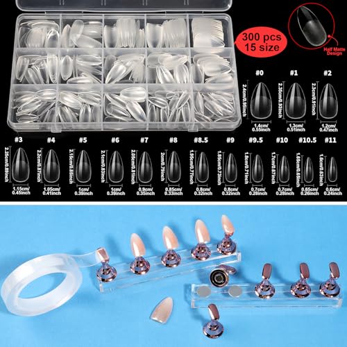 Teenitor Acrylic Nail Kit With Chrome Powder, Almond Tips, Art Brushes, Charms, 3D Gel, Tools, Stand - Beginner Set - Image 3