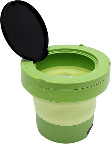 Kisangel Portable Clothes Washer Compact Foldable Design Lightweight Washer Machine for Travel Dorm Apartment Camping US Plug