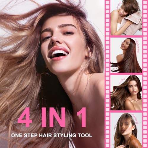 Olaermoso 4-in-1 Travel Dual Voltage Hair Dryer Brush Blow Dryer Brush,Portable 2 inch Mini Hot Air Brush の商品画像 2