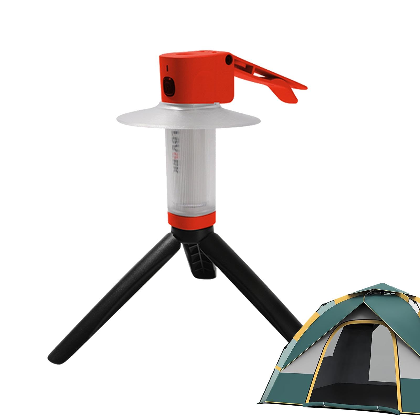 Lampa Campingowa 3 Kolory 6 Trybów Magnetyczne Oświetlenie Regulowane 180° | Wodoodporna Latarka Przeszukiwawcza do Kempingu Wędrówek Tarasu Przygody Podróży Plecakowej