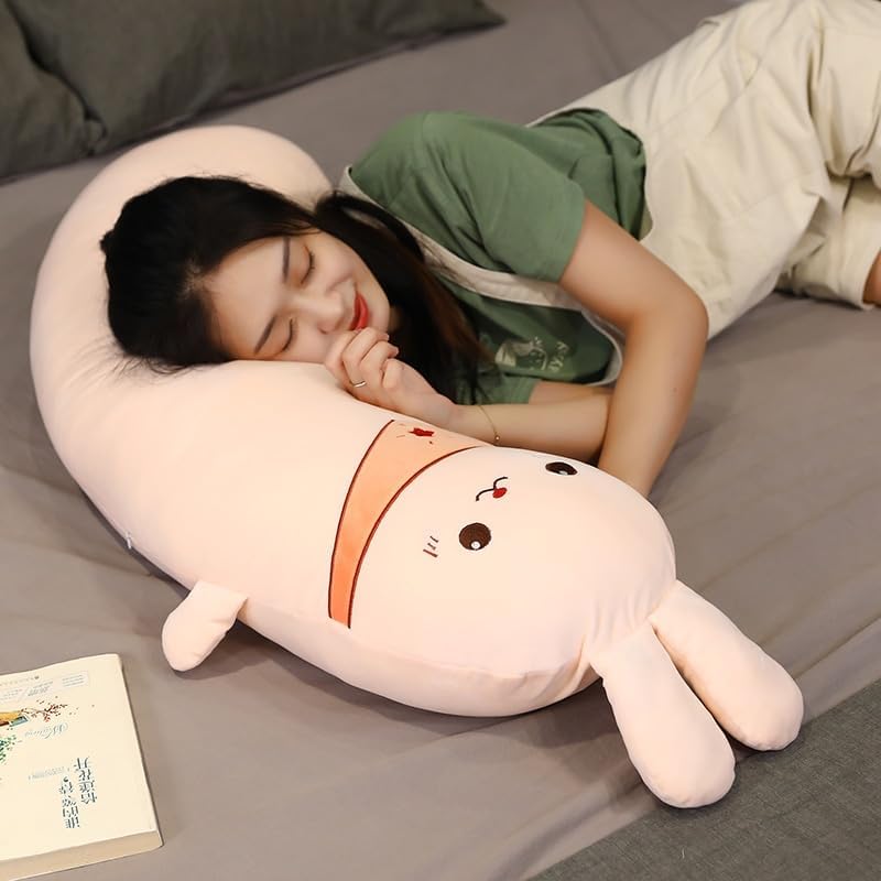 Almohada de dibujos animados de media luna suave juguetes de