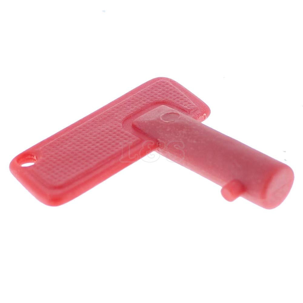 L&S Engineers Red Plastic Battery Isolator Key Suitable For Medium Duty Battery Isolator