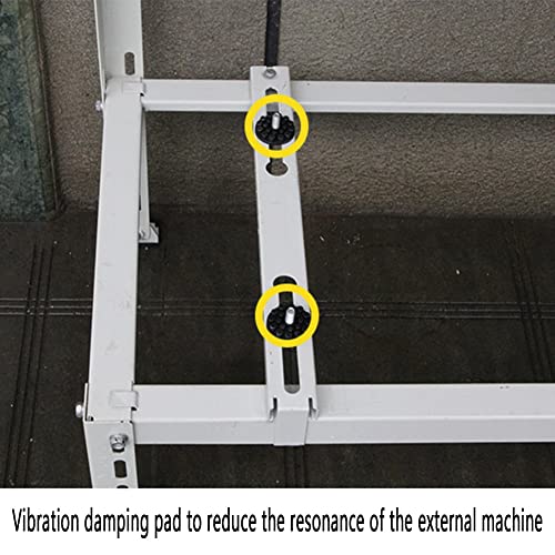 Soporte de Aire Acondicionado Exterior Duradero con protección contra la Lluvia, Soporte de Montaje en Suelo Resistente para Unidades minisplit, solución Resistente a la